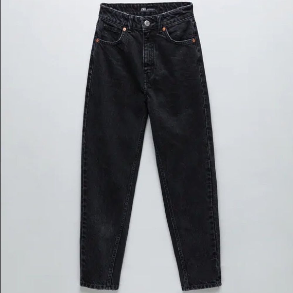 Zara | Classic Mom Fit Hi Rise Ankle Length Jeans